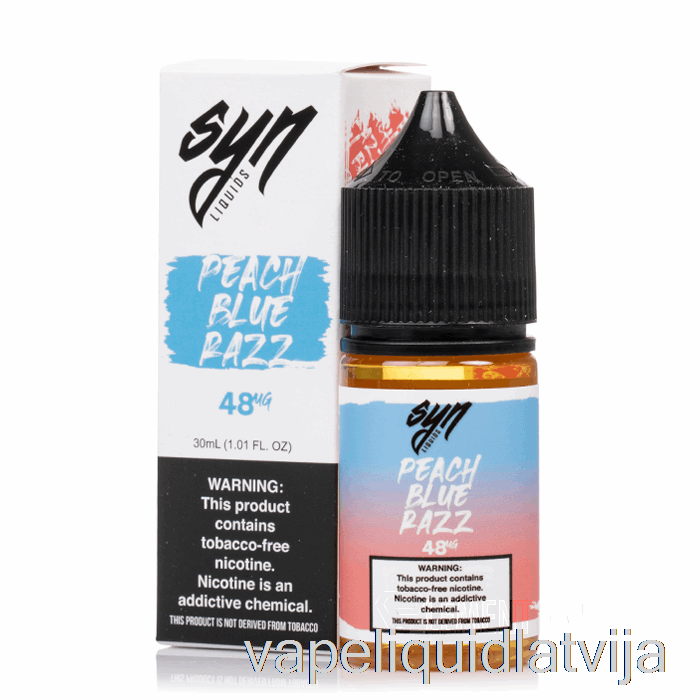 Persiku Zils Razz - Syn Salts - 30ml 24mg Vape šķidrums